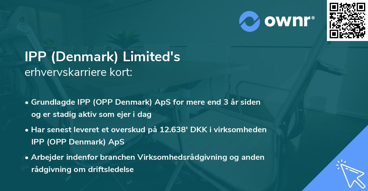 IPP (Denmark) Limited's erhvervskarriere kort