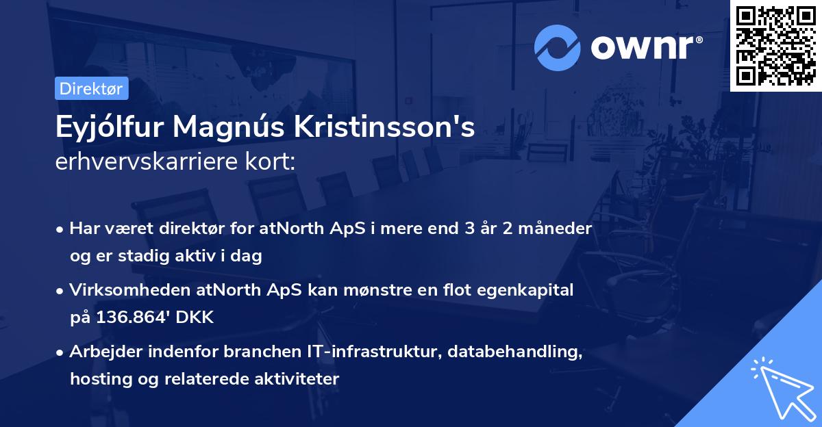 Eyjólfur Magnús Kristinsson's erhvervskarriere kort