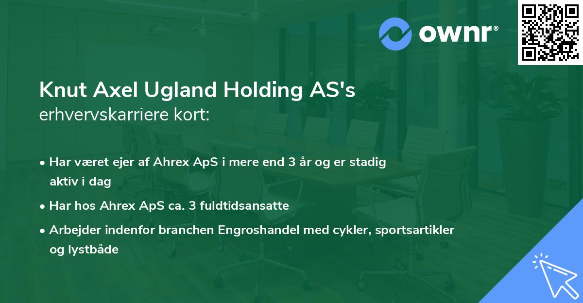 Knut Axel Ugland Holding AS's erhvervskarriere kort