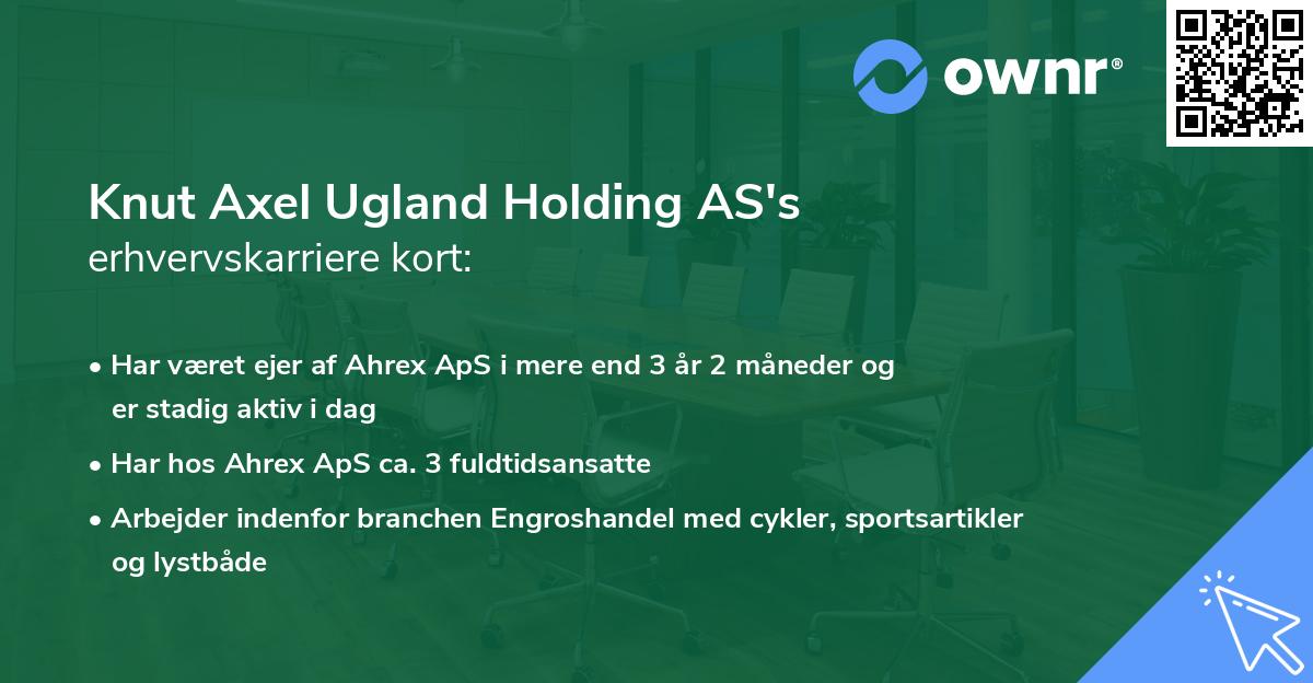 Knut Axel Ugland Holding AS's erhvervskarriere kort