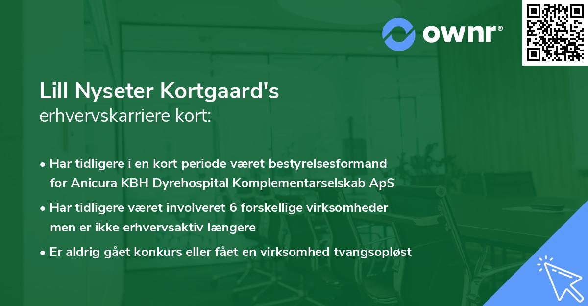 Lill Nyseter Kortgaard's erhvervskarriere kort