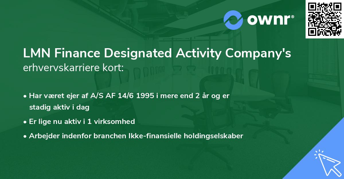 LMN Finance Designated Activity Company's erhvervskarriere kort