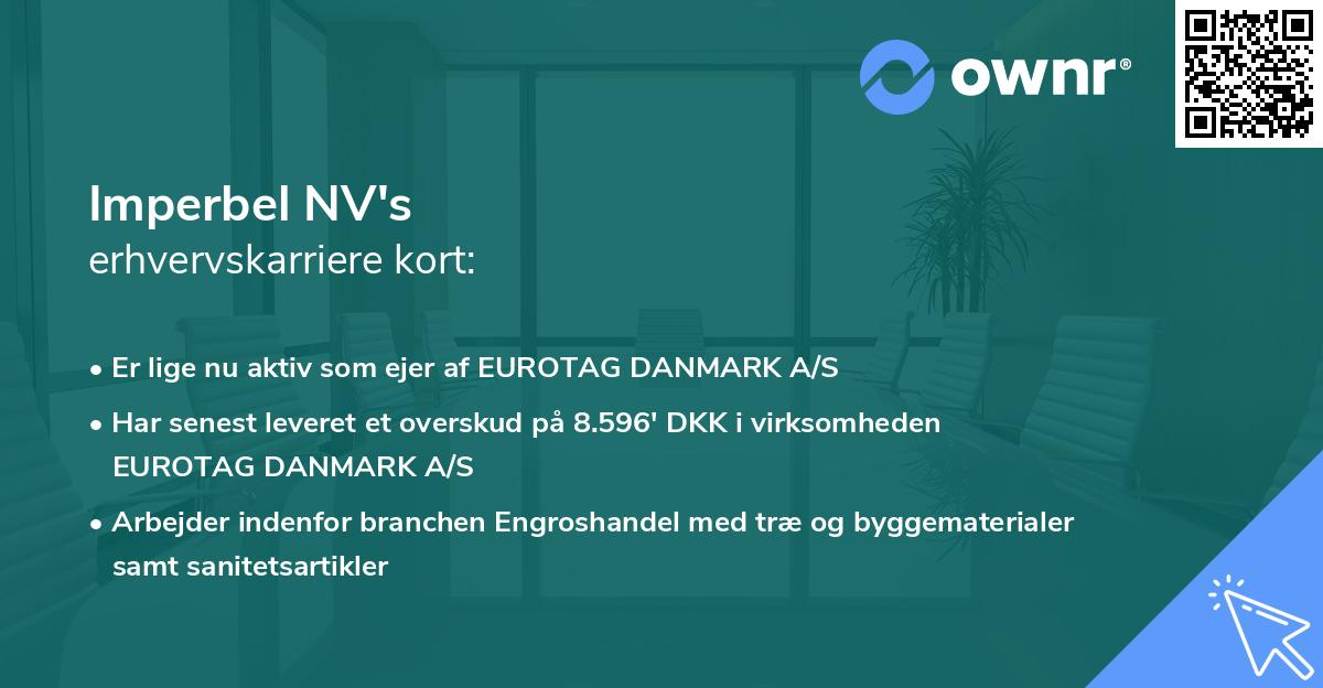 Imperbel NV's erhvervskarriere kort