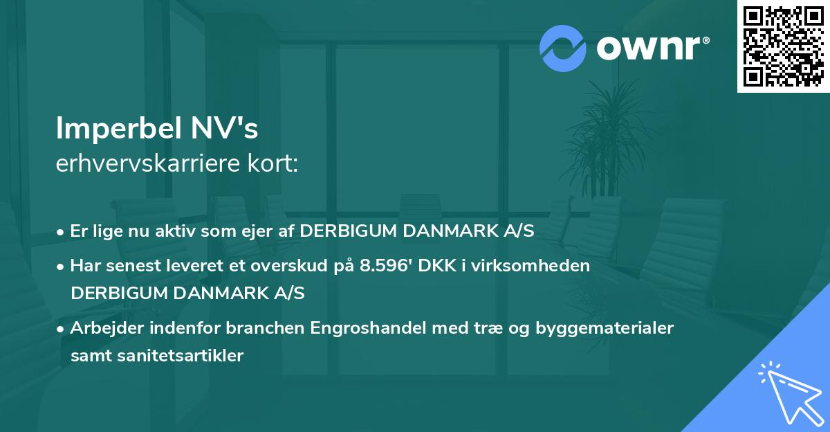 Imperbel NV's erhvervskarriere kort