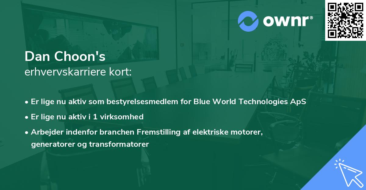 Dan Choon's erhvervskarriere kort