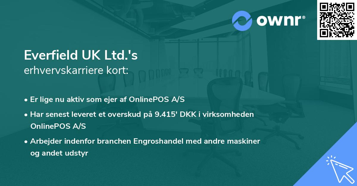 Everfield UK Ltd.'s erhvervskarriere kort
