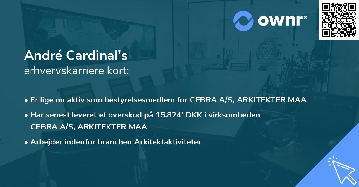 André Cardinal's erhvervskarriere kort