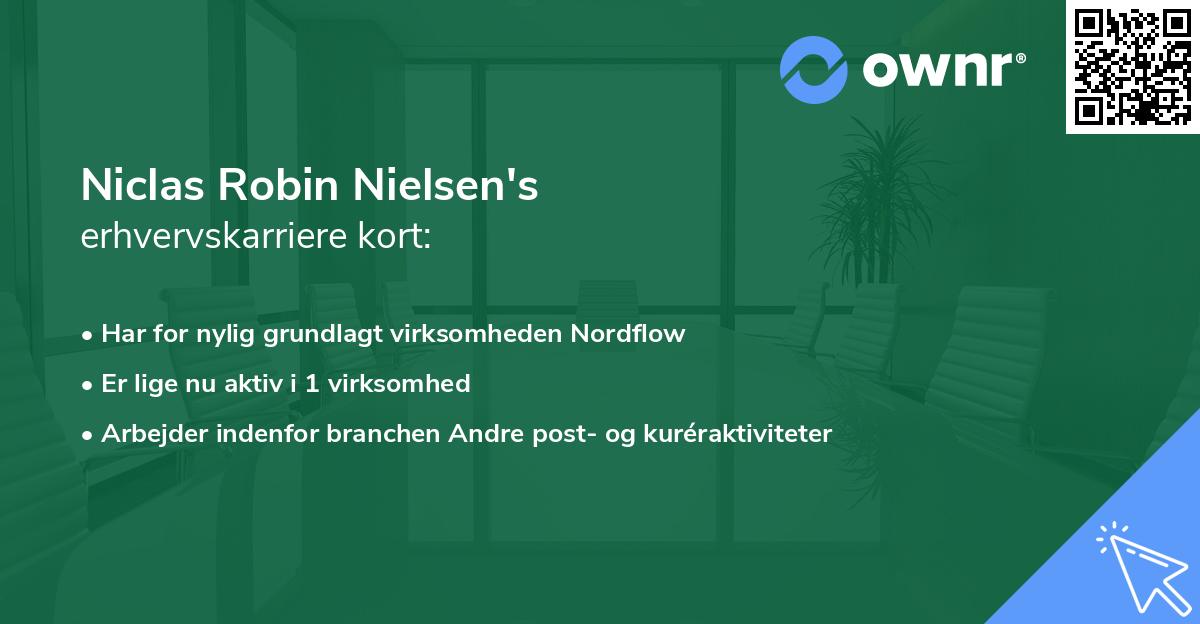 Niclas Robin Nielsen's erhvervskarriere kort