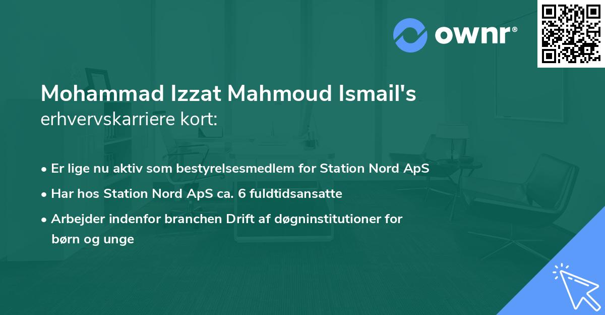 Mohammad Izzat Mahmoud Ismail's erhvervskarriere kort
