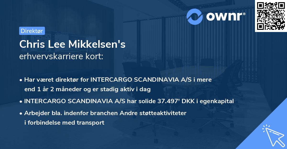 Chris Lee Mikkelsen's erhvervskarriere kort
