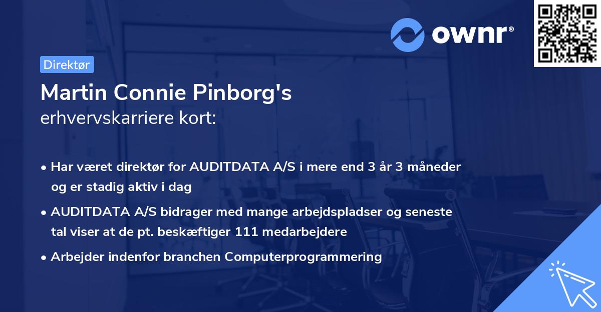 Martin Connie Pinborg's erhvervskarriere kort
