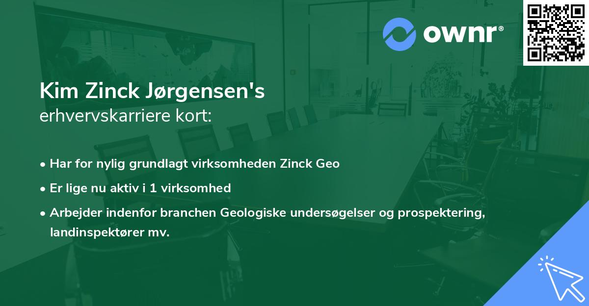 Kim Zinck Jørgensen's erhvervskarriere kort
