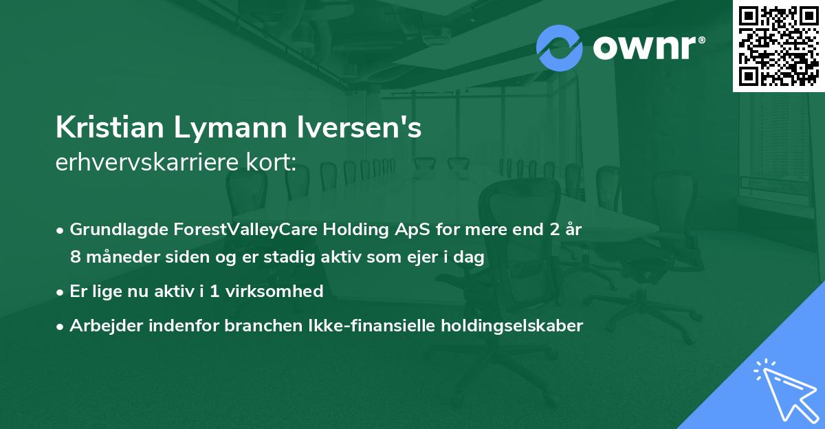 Kristian Lymann Iversen's erhvervskarriere kort
