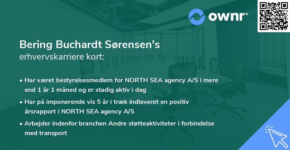 Bering Buchardt Sørensen's erhvervskarriere kort