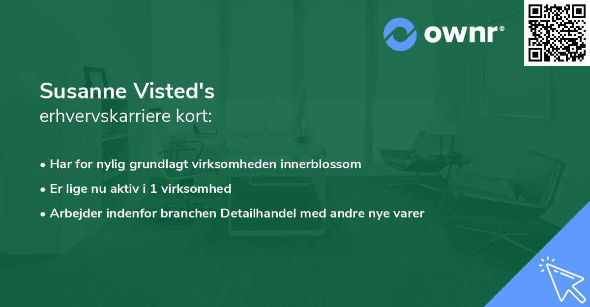 Susanne Visted's erhvervskarriere kort