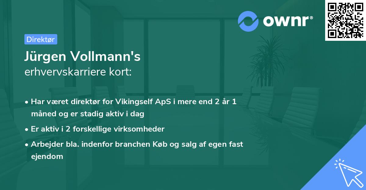 Jürgen Vollmann's erhvervskarriere kort