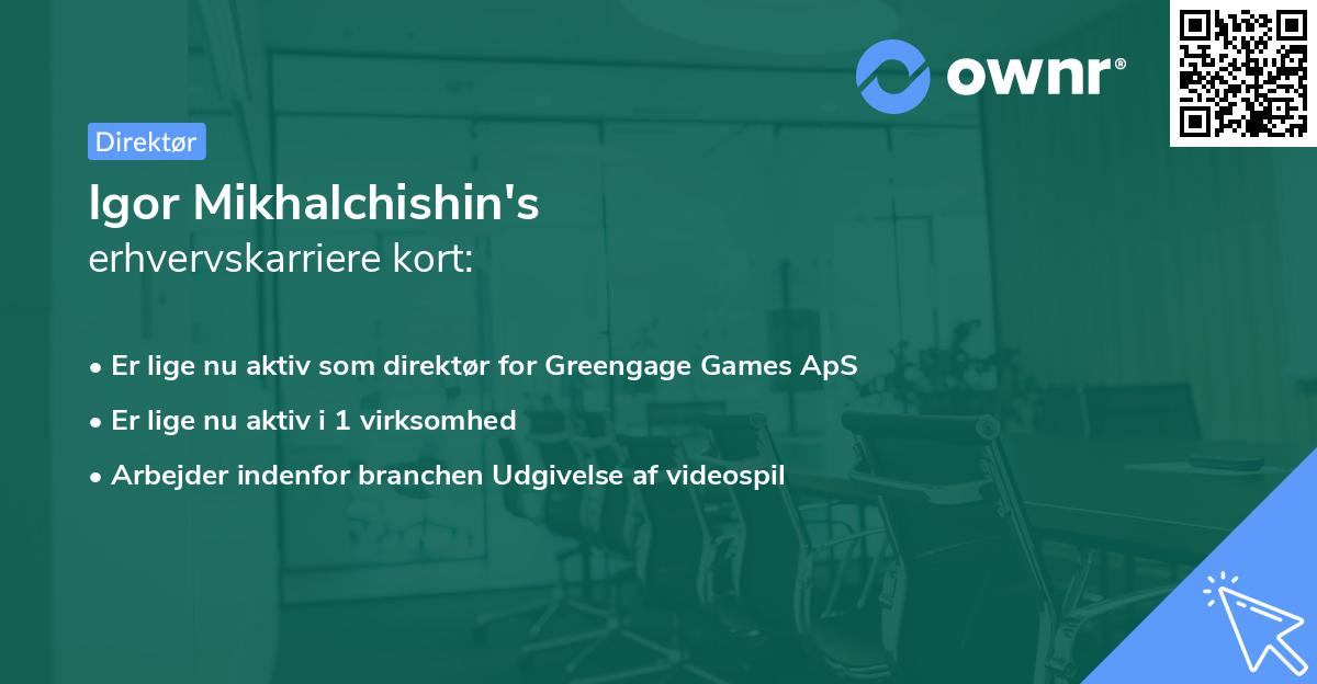 Igor Mikhalchishin's erhvervskarriere kort