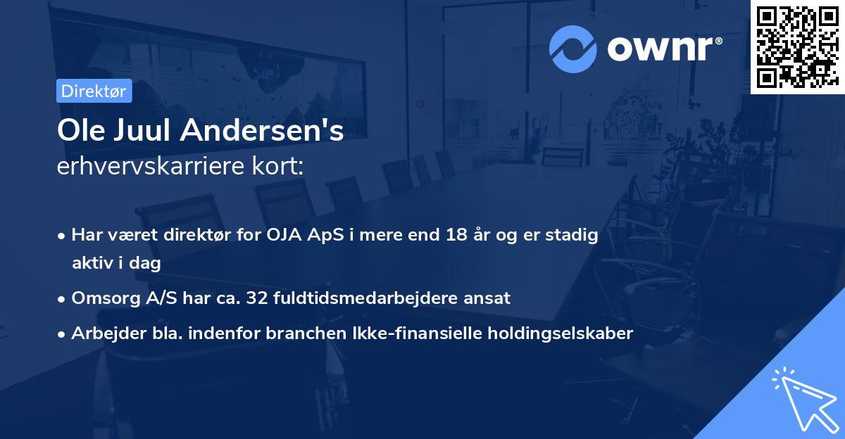 Ole Juul Andersen's erhvervskarriere kort