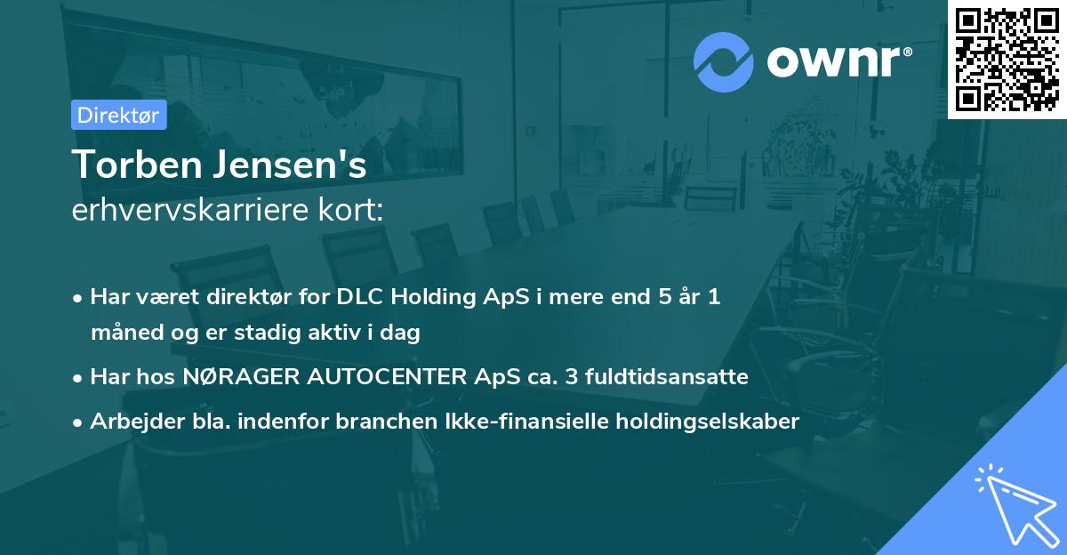Torben Jensen's erhvervskarriere kort