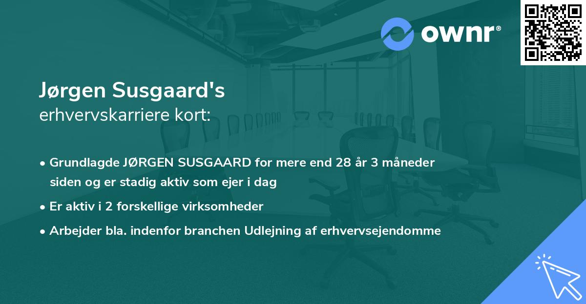 Jørgen Susgaard's erhvervskarriere kort