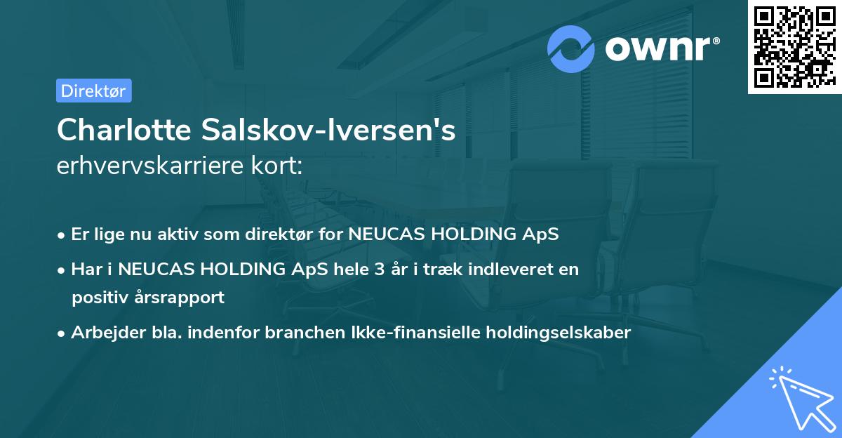 Charlotte Salskov-Iversen's erhvervskarriere kort