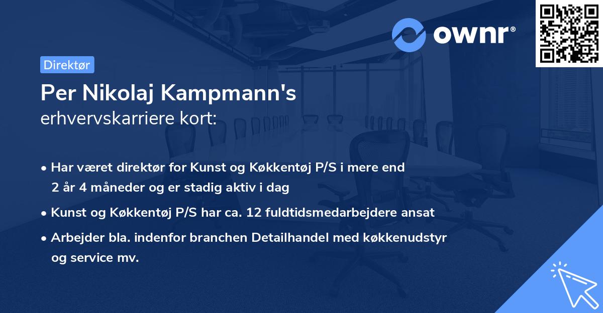 Per Nikolaj Kampmann's erhvervskarriere kort