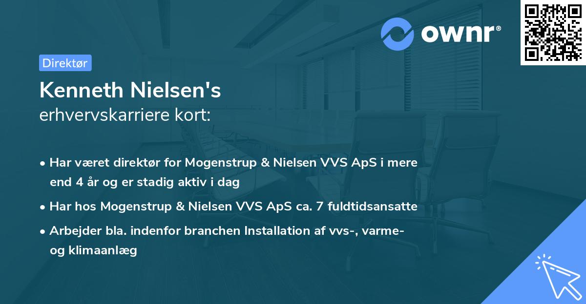 Kenneth Nielsen's erhvervskarriere kort
