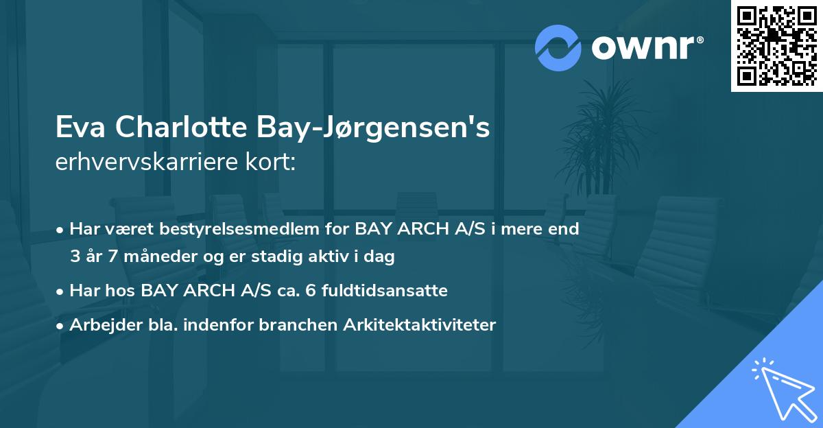 Eva Charlotte Bay-Jørgensen's erhvervskarriere kort