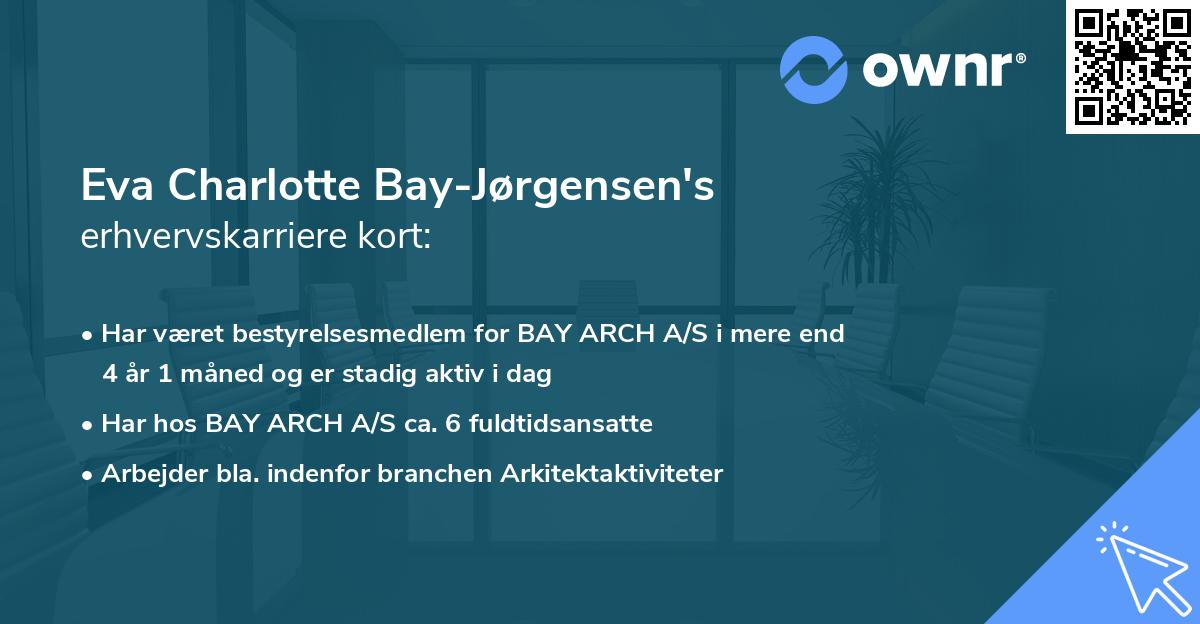 Eva Charlotte Bay-Jørgensen's erhvervskarriere kort