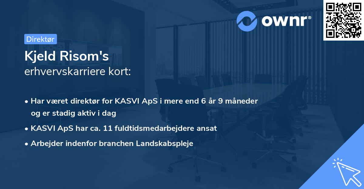 Kjeld Risom's erhvervskarriere kort
