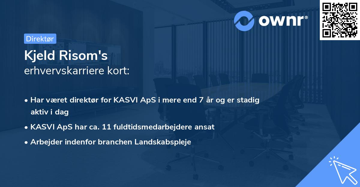 Kjeld Risom's erhvervskarriere kort