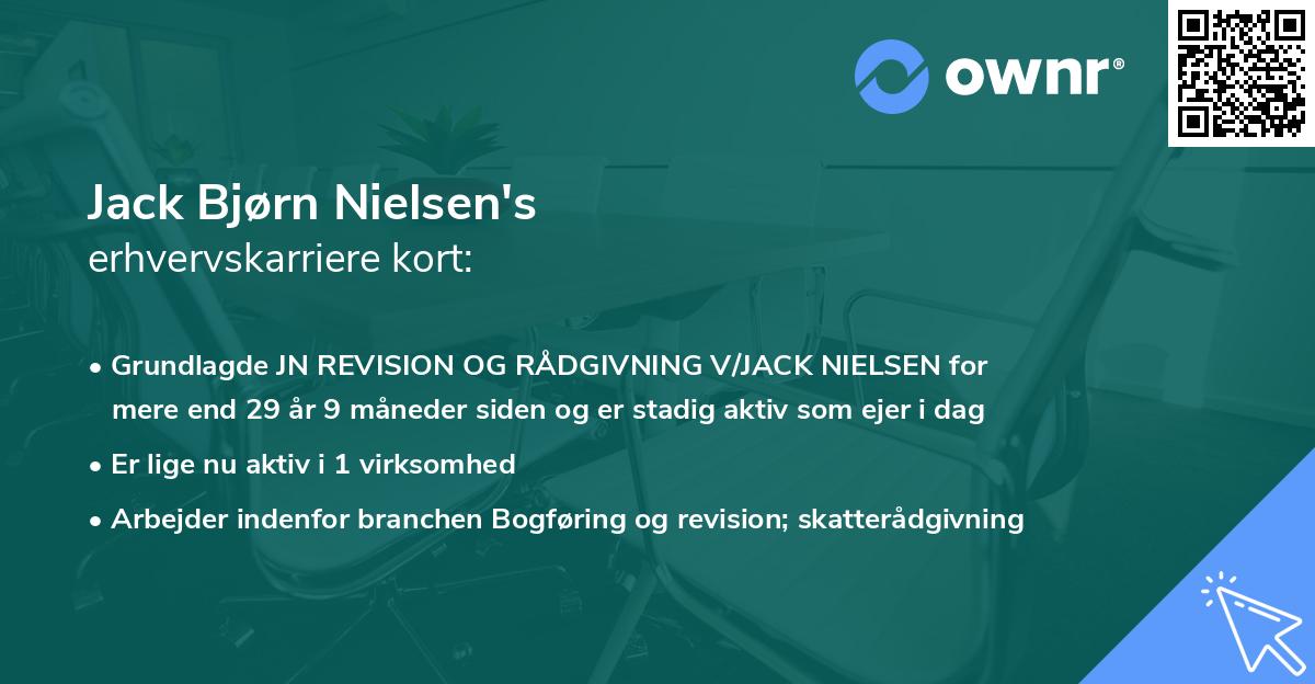 Jack Bjørn Nielsen's erhvervskarriere kort