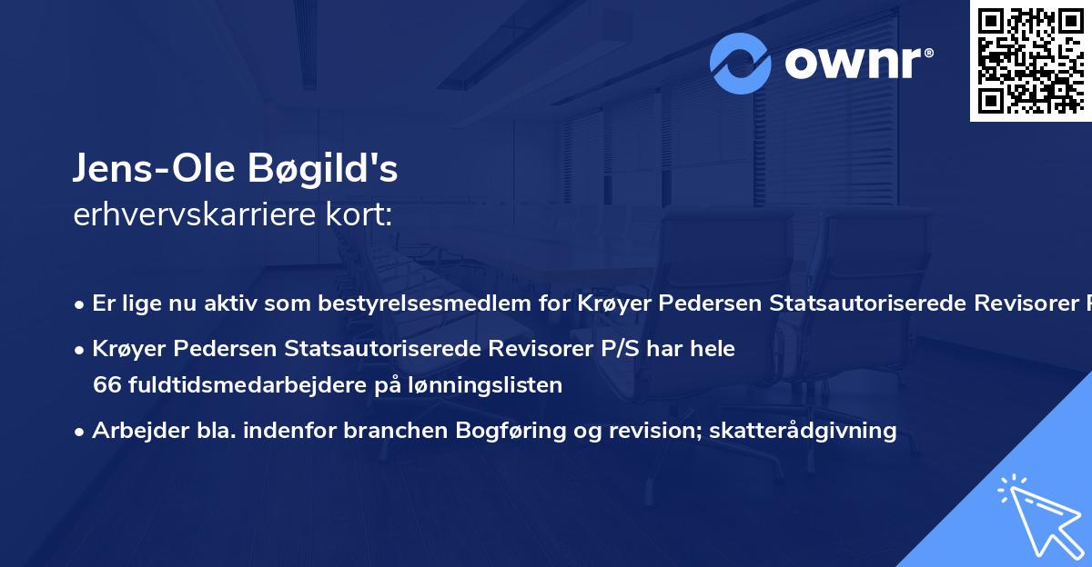 Jens-Ole Bøgild's erhvervskarriere kort