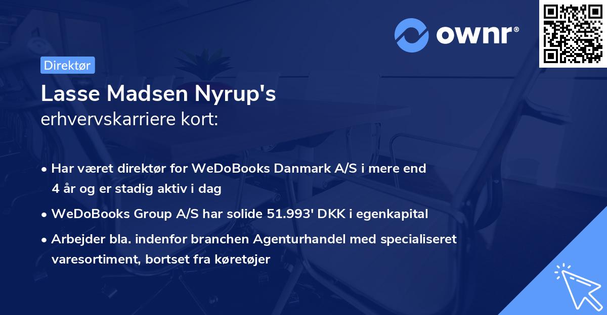 Lasse Madsen Nyrup's erhvervskarriere kort