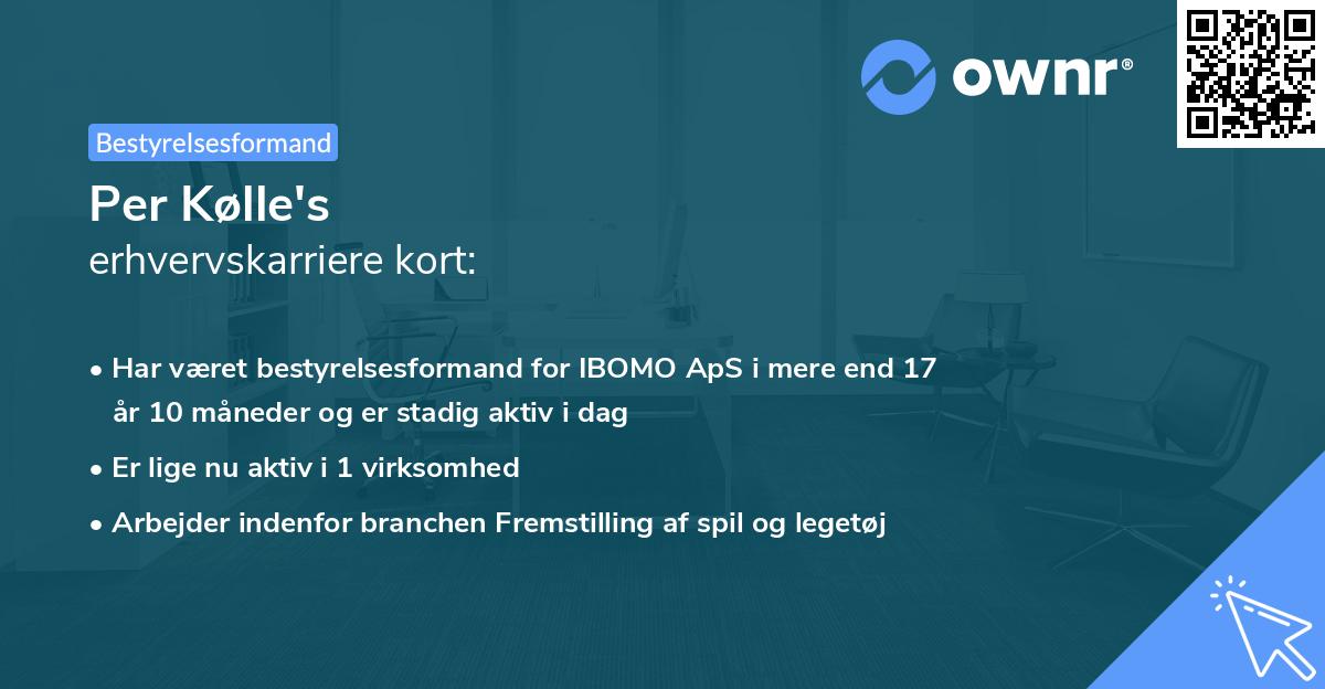 Per Kølle's erhvervskarriere kort