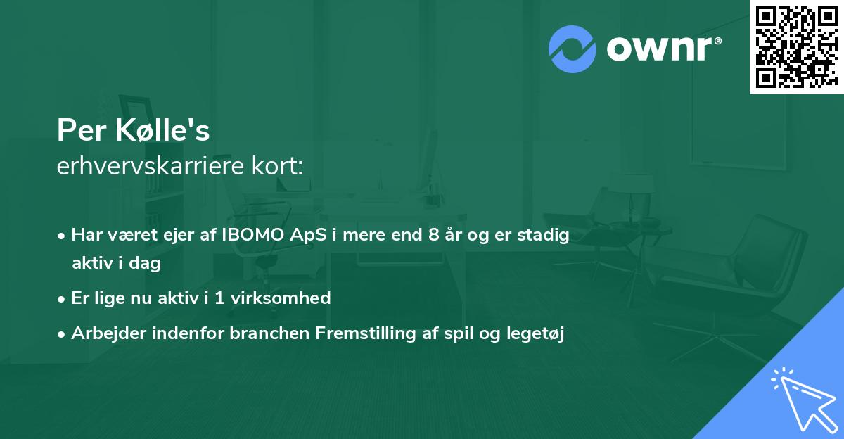 Per Kølle's erhvervskarriere kort