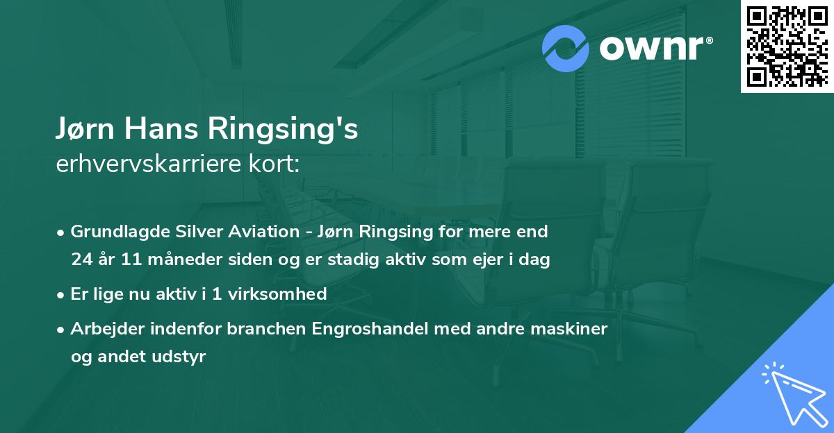 Jørn Hans Ringsing's erhvervskarriere kort