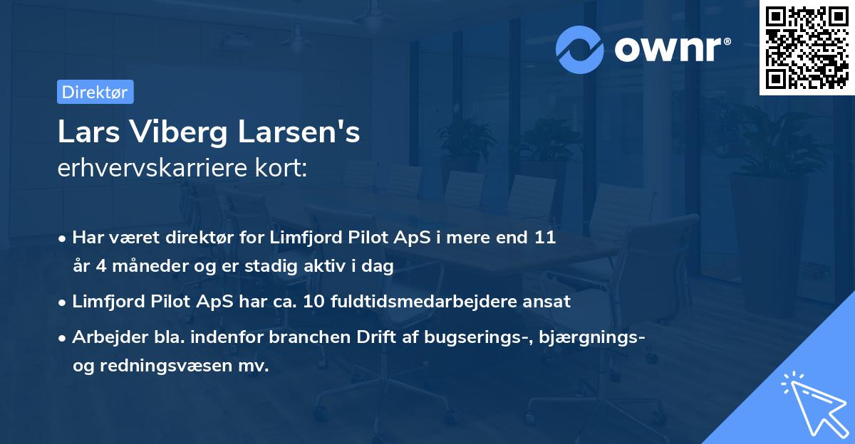 Lars Viberg Larsen's erhvervskarriere kort