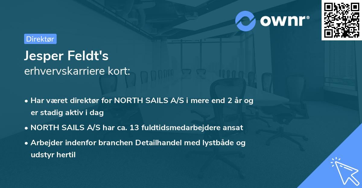 Jesper Feldt's erhvervskarriere kort