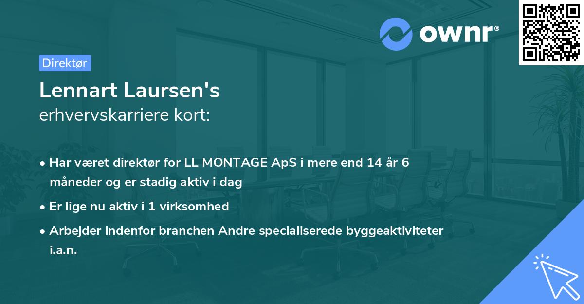 Lennart Laursen's erhvervskarriere kort