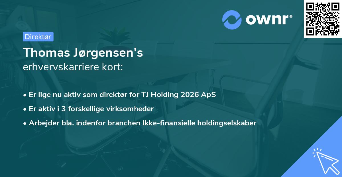 Thomas Jørgensen's erhvervskarriere kort