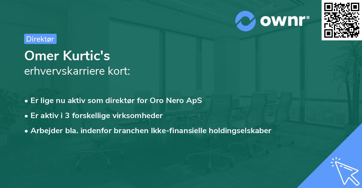 Omer Kurtic's erhvervskarriere kort