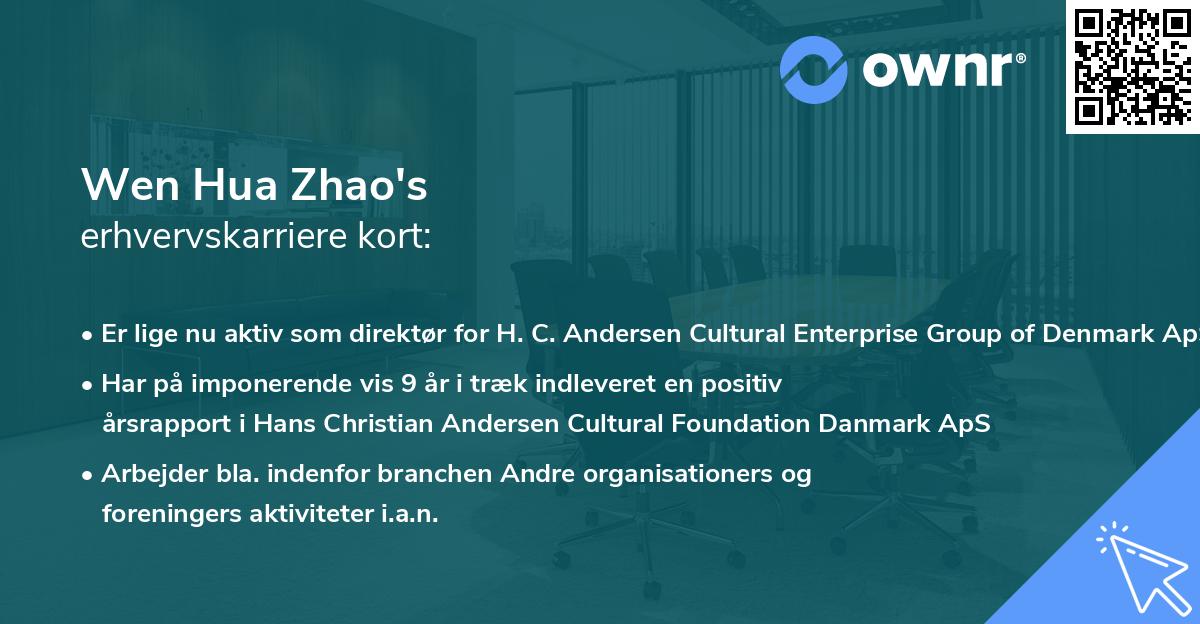 Wen Hua Zhao's erhvervskarriere kort