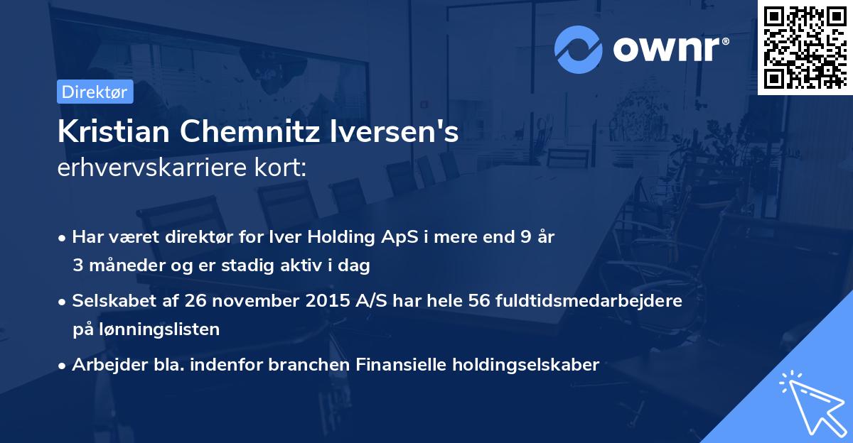 Kristian Chemnitz Iversen's erhvervskarriere kort