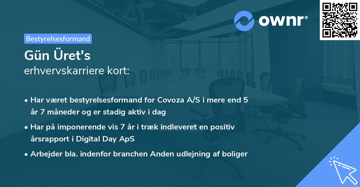 Gün Üret's erhvervskarriere kort