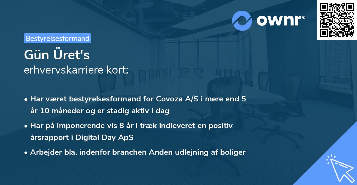 Gün Üret's erhvervskarriere kort