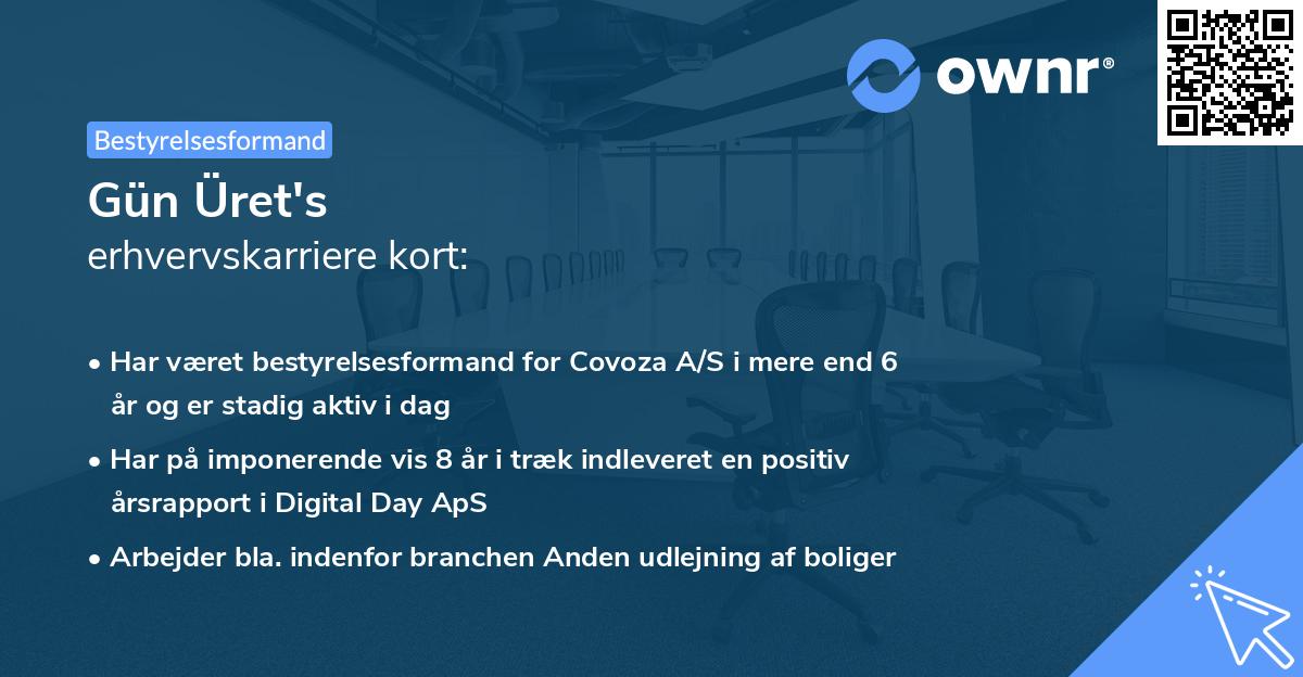 Gün Üret's erhvervskarriere kort