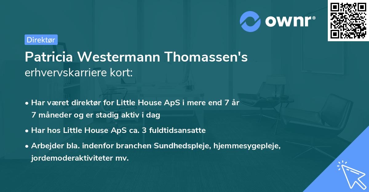 Patricia Westermann Thomassen's erhvervskarriere kort