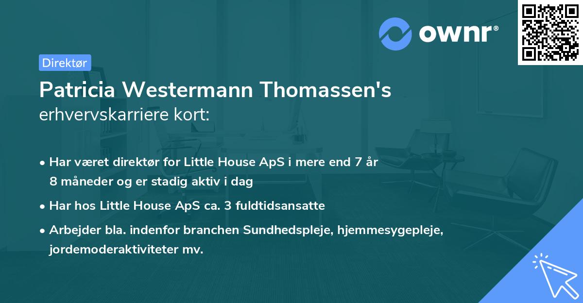 Patricia Westermann Thomassen's erhvervskarriere kort