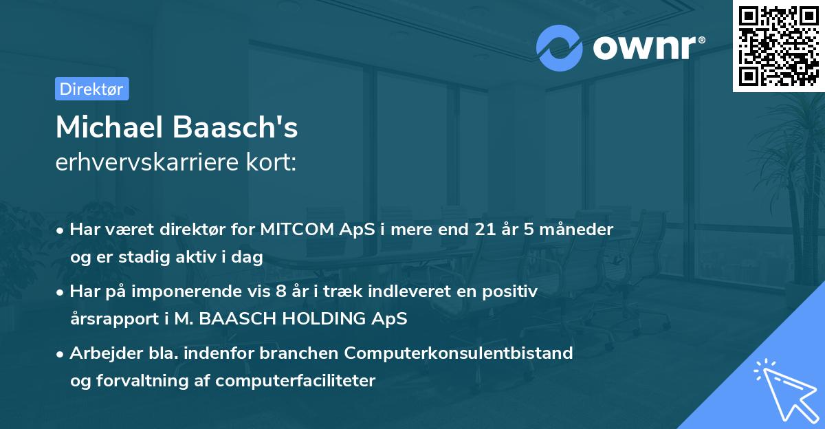 Michael Baasch's erhvervskarriere kort